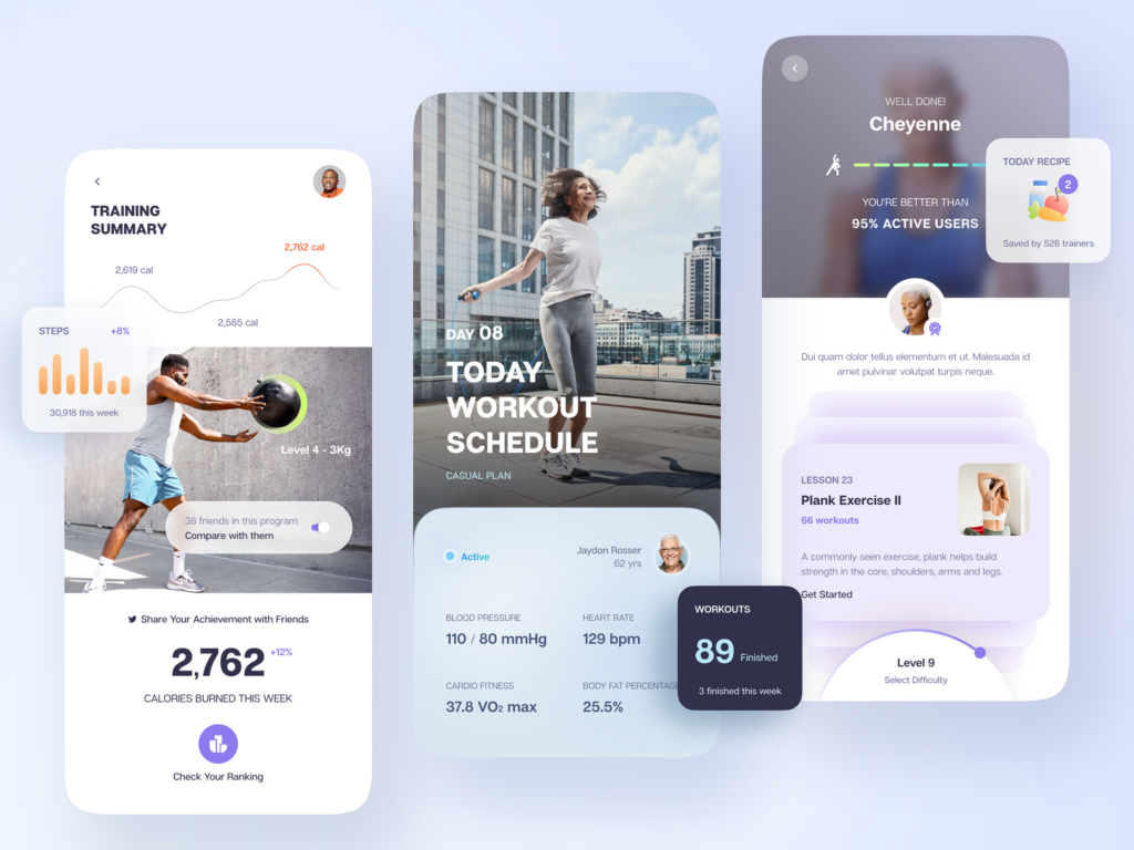 5 Best Fitness App Design Templates in 2025 | Exercise.com